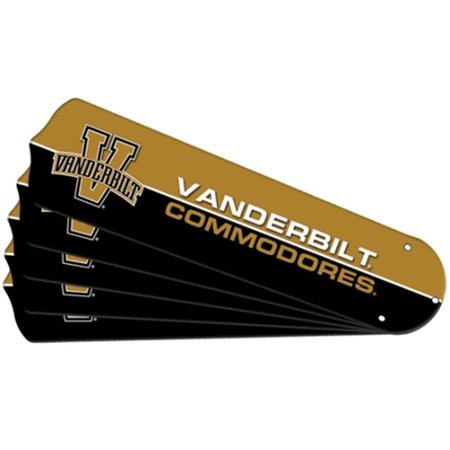 CEILING FAN DESIGNERS New NCAA VANDERBILT COMMODORES 52 in Ceiling Fan Blade Set 7990VAN